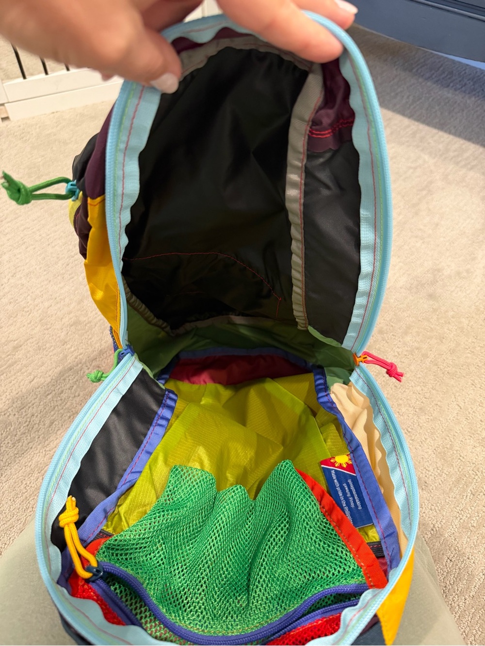 Cotopaxi Batac16 liter Black Multi-Color Backpack - Picture 6 of 9